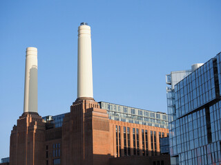 The redeveloped power station at Battersea in London