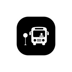 Bus icon vector. Public transport symbol concept