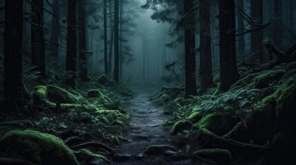 Mystical Forest Explorations: Immersing in Nature's Lush Greenery, Serene Paths, and Ethereal Sunlit Mornings with Generative AI.