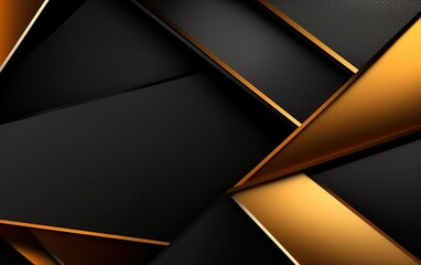 Black and gold satin cloth geometric background 