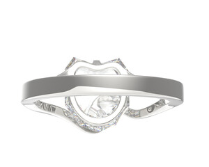 Jewelry on transparent background. 3d rendering - illustration