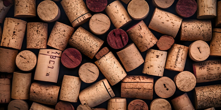 stack of corks