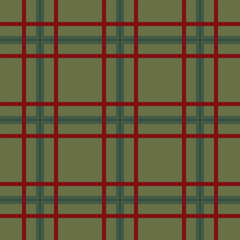 Seamless Checkered tartan pattern for fabric, textile, wrapping etc. Plaid background