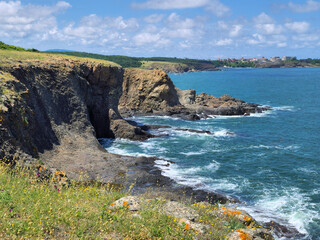A fragment of the coast south of Sinemorets called Razdelenata Kanara
