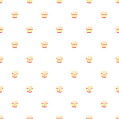 Seamless fast food pattern. fast food background