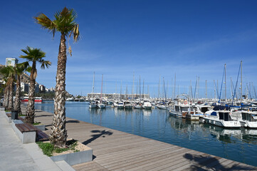 Port de plaisance d'Alicante sur la Costa Blanca