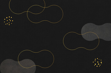 Stylish black Japanese "Washi" paper texture for background. Japanese paper with modern cloudy sky pattern illustration.