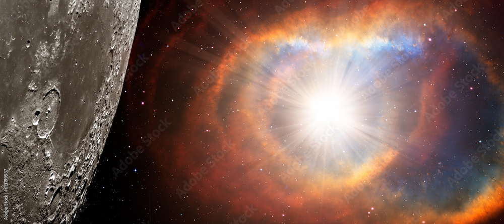 Poster supernova explosion in the center of the milky way 
