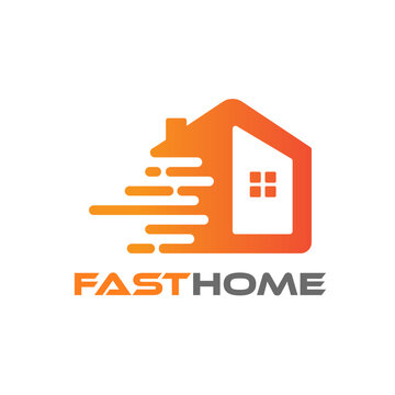 Fast home icon. Fast housing logo. sales, offers. Home selling icon. Smart icon. Power icon. Power logo. Web, Network, Technology Logo.