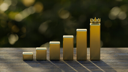 gold bar  growth ,success concept