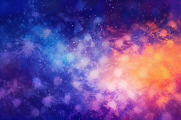 Fototapeta premium Abstract gradient art style, a contemplative starry night sky. AI generative
