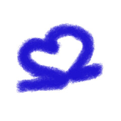 Naklejka premium Blue Heart