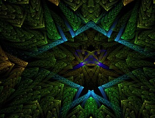 Imaginatory fractal abstract background Image