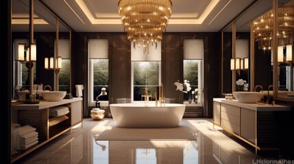 Obraz na płótnie Canvas Luxury Bathroom Design Ideas