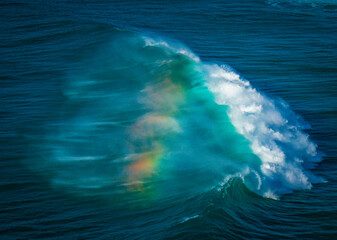 waves rainbow