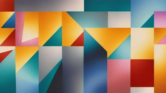 A vibrant triangle pattern background. Generative ai