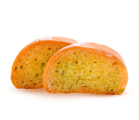 garlic bread isolated on white background ;Herb for health in food  on  transparent..
