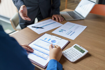 Business People Meeting Design Ideas professional investor working new start up project. businessman and businesswoman working together meeting concept.