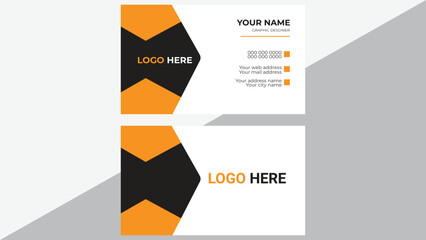   
orange modern creative business card and name card,horizontal simple clean template vector design, layout in rectangle size.Modern and simple business card design.