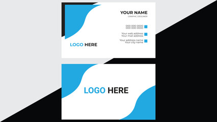 creative modern name card and business card.Business card design template, Clean professional business card template, visiting card, business card template.