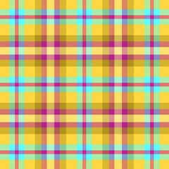 Fluorescent fantasy summer plaid 
