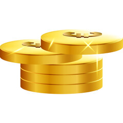 Stacked Gold Euro Coins