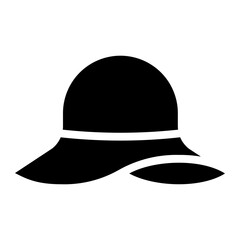 pamela hat glyph icon