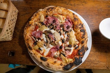 Italian pizza capricciosa