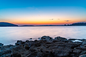 Sonnenuntergang in Kroatien am Meer