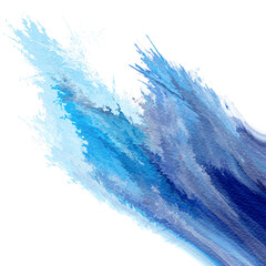 abstract blue wave, watercolor shape