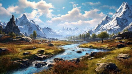 Fantasy Landscape Game Art