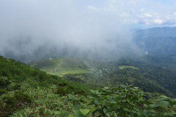 Climbing Mt. Hiuchi in Oze from Miike, Fukushima