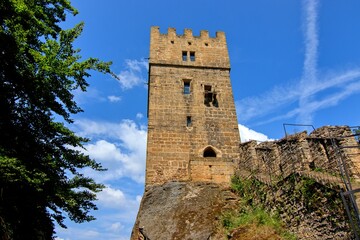 The ruins of castle Helfenburk near Ustek, Czech republic