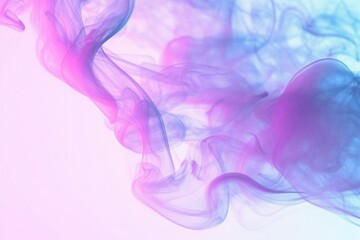 Fototapeta na wymiar 煙や水の中のインクの質感のカラフルな抽象背景。ピンクと紫の流動体。AI生成画像