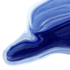 abstract blue wave, watercolor shape