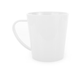 empty mug isolated on white background.