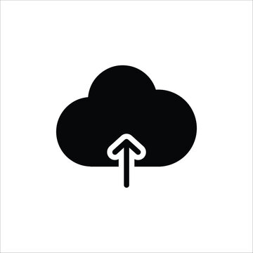 User interface vector glyph set for web, mobile, or design graphic. Contains such icon as microphone, volume, battery, cloud, and more. Isolated on black background.