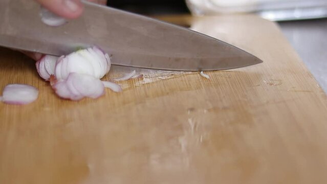 knife food hand cutting cut wood