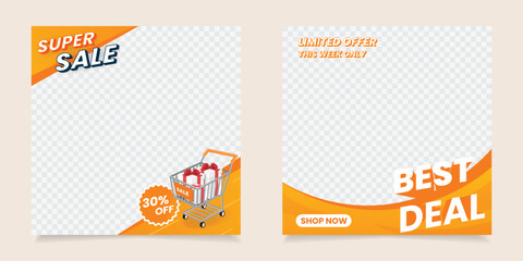Sale banner template  for web and social media