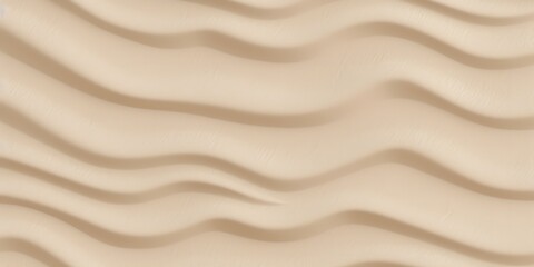 Tileable white sand beach or dunes in the desert texture. Background with a summer repeat pattern in a boho-chic light brown clay tone. Generative Ai.