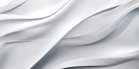 White 3D Abstract Background. Generative Ai.