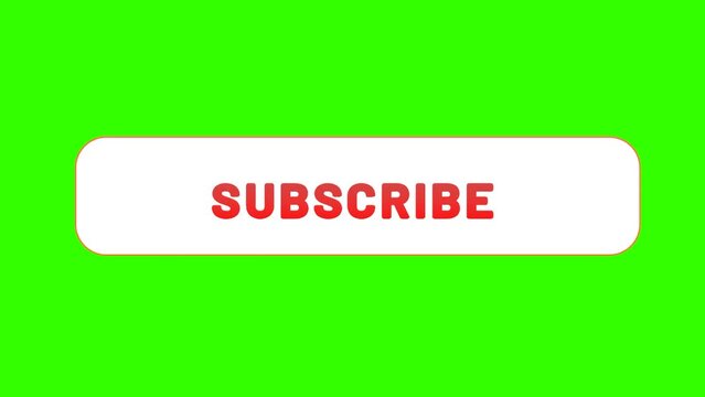 Subscribe button with green screen