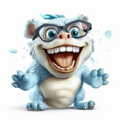 Cartoon Kooky Laughing Rubber Animal