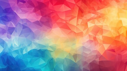 Fototapeta premium colorful rainbow polygon background (4)