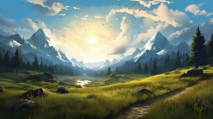 Fantasy Landscape Game Art