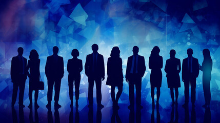 複数のビジネスマンが立っているイメージ画像　Generative AI