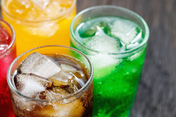 Soft drinks and fruit juice mixed with soda high in sugar have a negative effect on physical health