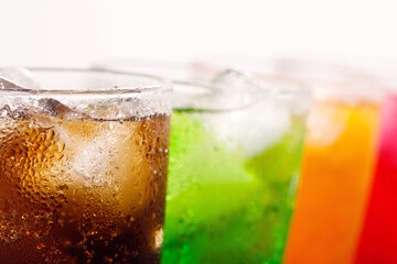 Soft drinks and fruit juice mixed with soda high in sugar have a negative effect on physical health