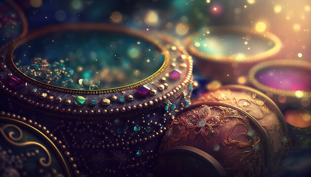 golden and shiny bridal wedding bangle backdrop a perfect accessory generative ai