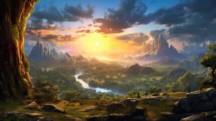 Fantasy Landscape Game Art